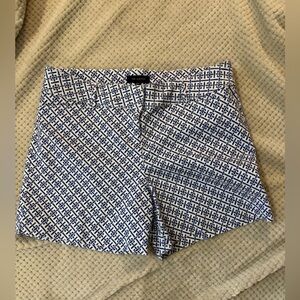 *The Limited High Waist Blue Geometric Shorts - Spring, Summer, Vacation